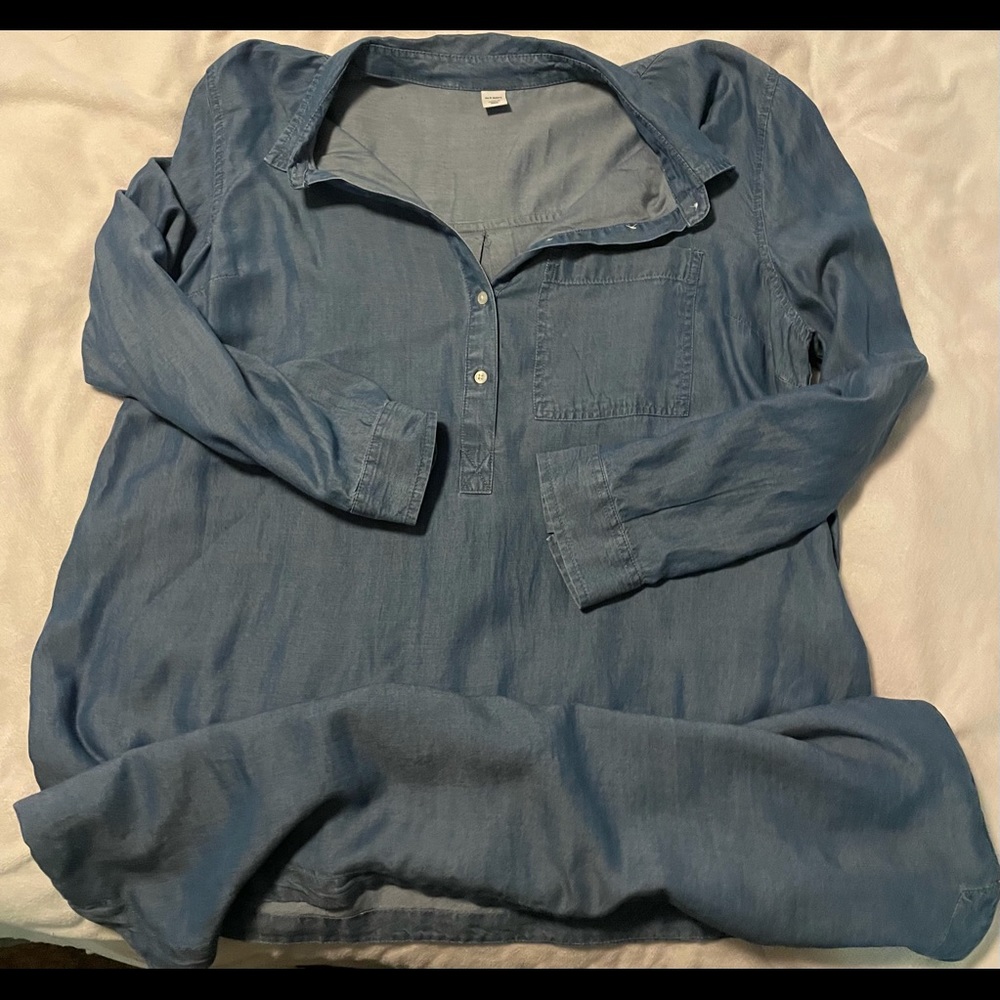 NWOT Chambray long sleeve Old Navy dress